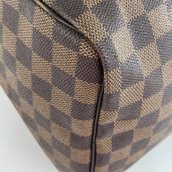 Louis Vuitton Damier Ebene Speedy 30 Satchel Handbag - Picture 9 of 13